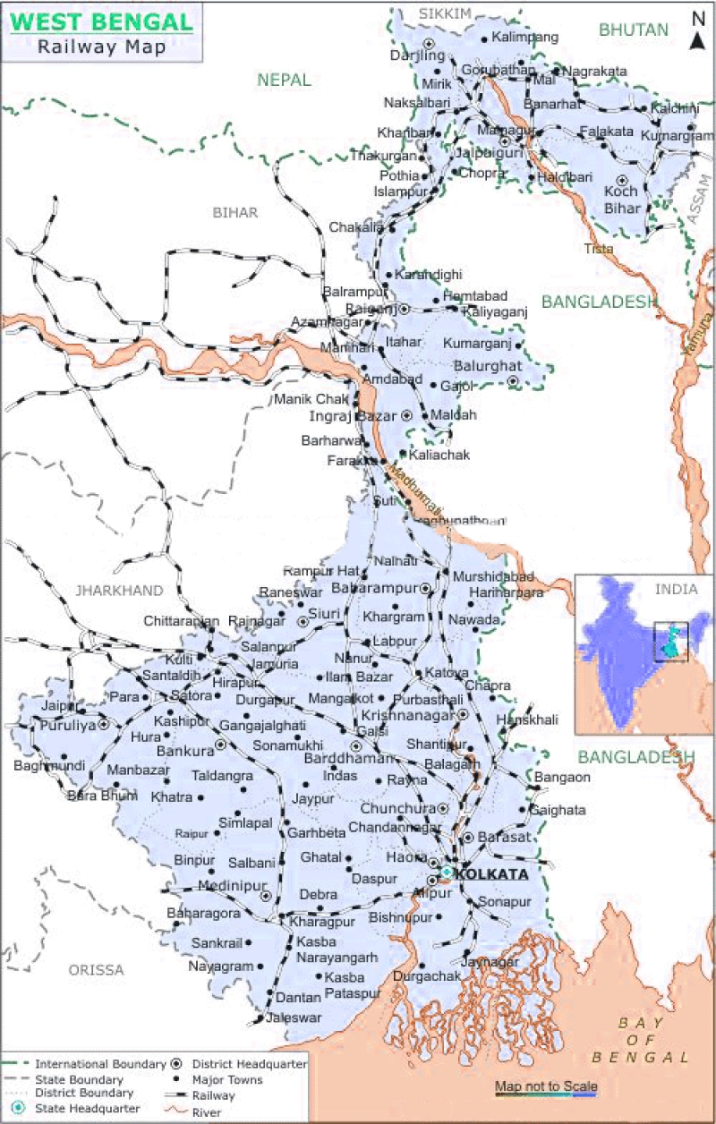 Eastern Railway Map
